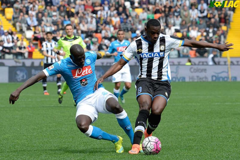 Udinese sẽ có màn tiếp đón Napoli trên sân nhà