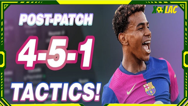 Sơ đồ bóng đá 4-5-1 được thể hiện ra sao?