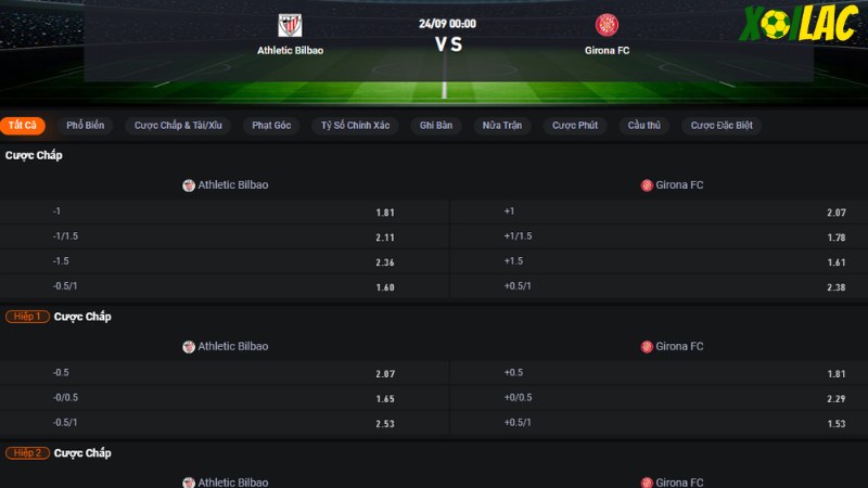 Bilbao vs Girona