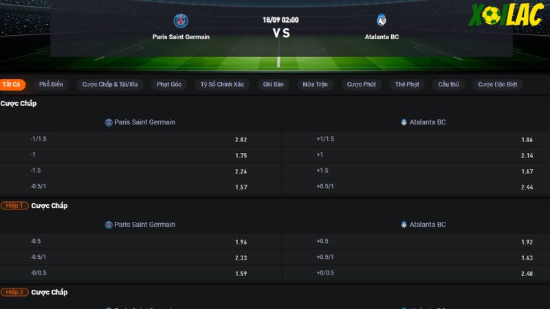 PSG vs Atalanta