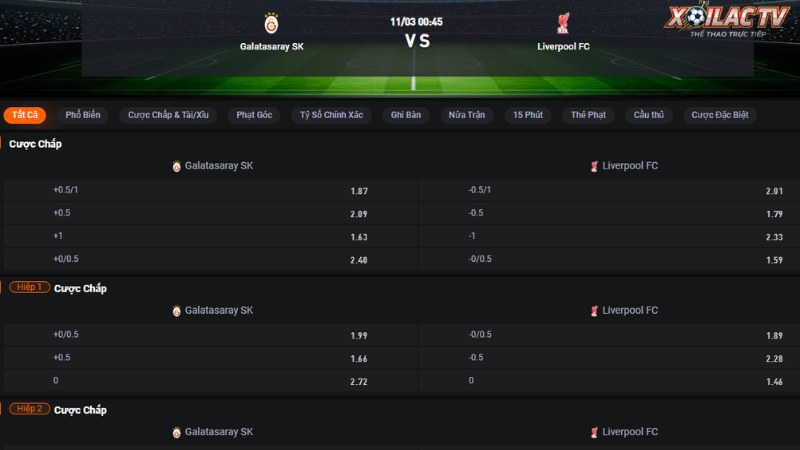 Galatasaray vs Liverpool